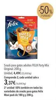 El Corte Inglés Purina - snack para gatos adultos party mix oferta