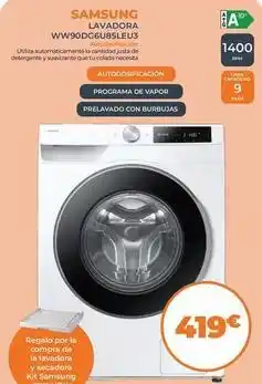 Pascual Martí Samsung - prelavado con burbuas oferta