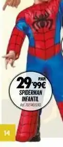 DRIM (02 29.99€ spiderman infantil ref 2x 14 oferta