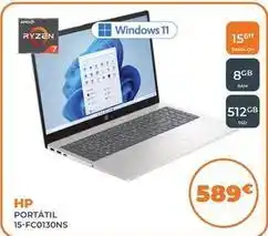 Pascual Martí Hp - portátil 15-fc0130ns oferta