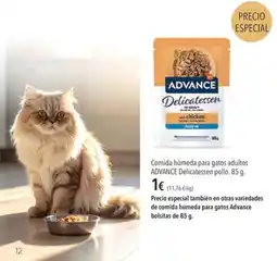 El Corte Inglés Advance delicatessencomida humeda para gatos adultos pollo oferta