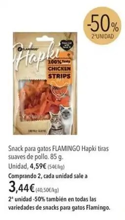 El Corte Inglés Flamingo hapki tiras suaves de pollo oferta