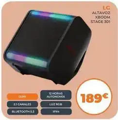 Pascual Martí Lg - altavoz xboom stage 301 oferta