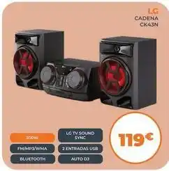 Pascual Martí Lg - cadena ck43n oferta