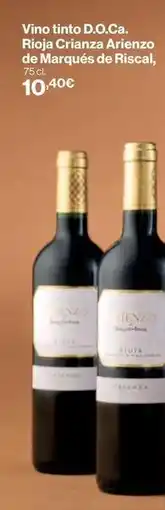 Supercor Enzo - vino tinto d.o.ca. rioja crianza arinazo de marques de riscal oferta