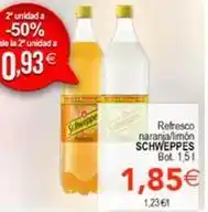 SPAR Schweppes - refresco naranja/limón oferta