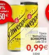 SPAR Schweppes - tonica normal/zero oferta
