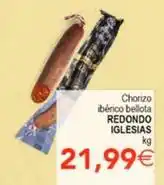SPAR Redondo iglesias - chorizo ibérico bellota oferta