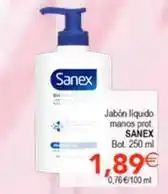 SPAR Sanex - jabón liquido manos prot oferta