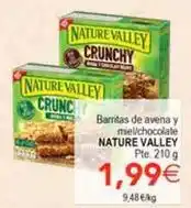SPAR Nature - valley barritas de avena y miel/chocolate oferta