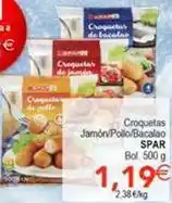 SPAR Spar - croquetas jamón/pollo/bacalao oferta