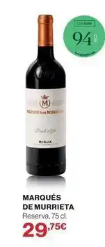 Supercor Marqués de murrieta - reserva oferta