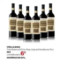 Supercor Viña albina - tinto reserva d.o.ca. rioja oferta