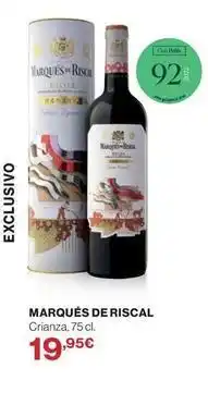 Supercor Marqués de riscal - crianza oferta