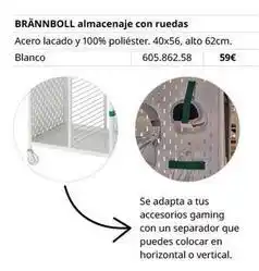 IKEA Blanco - brannboll almacenaje con ruedas oferta