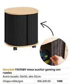 IKEA Gaming - mesa auxiliar gaming con ruedas oferta