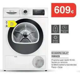 Milar Balay - secadora 3sb582b oferta