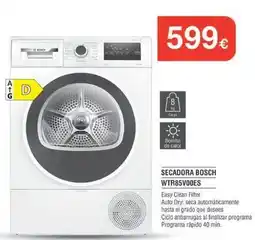 Milar Bosch - secadora wtr85vooes oferta