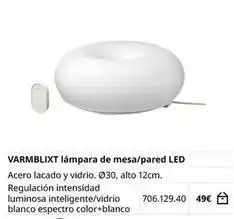 IKEA Blanco - varmblixt lámpara de mesa/pared led oferta