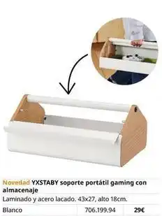 IKEA Gaming - yxstaby soporte portatil gaming con almacenaje oferta