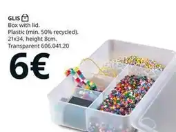 IKEA Glis box with lid. plastic (min. 50% recycled) oferta