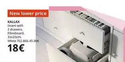 IKEA White - kallax insert with 2 drawers oferta