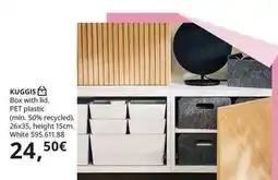 IKEA White - bux with lid. pet plastic oferta