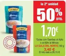 Masymas La gula del norte - gulas con gambas al ajillo o al ajillo al minuto oferta