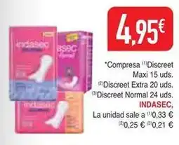 Masymas Indasec - compresas oferta