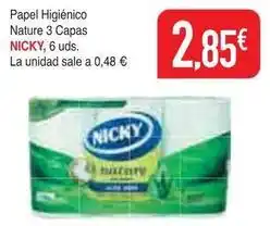 Masymas Nicky - papel higiénico nature 3 capas oferta