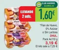Masymas Dhul - flan de huevo 0% azucar o sin lactosa oferta