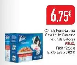Masymas Felix - comida húmeda para gato adulto fantastic festin de sabores oferta