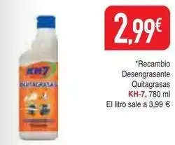 Masymas Kh-7 - recambio desengrasante quitagrasas oferta