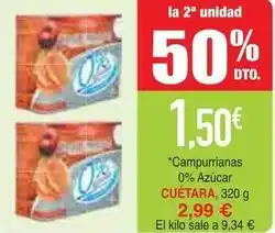 Masymas Cuétara - campurrianas 0% azucar oferta