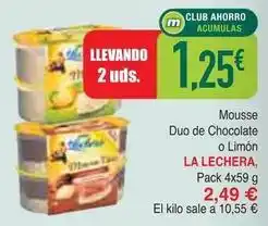 Masymas La lechera - mousse duo de chocolate o limon oferta