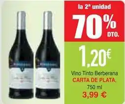 Masymas Carta de plata - vino tinto berberana oferta