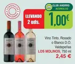 Masymas Los molinos - vino tinto, rosado o blanco d.o. valdepenas oferta