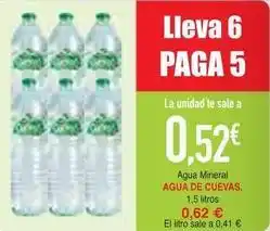 Masymas Agua de cuevas - agua mineral oferta