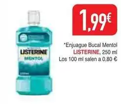Masymas Listerine - enjuague bucal mentol oferta