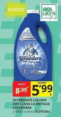 Supermercados MAS Anda - detergente liquido oxy clean la antigua lavandera oferta