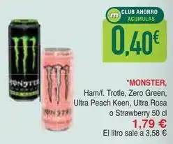 Masymas Monster - ham/f. trotle, zero green, ultra peach keen, ultra rosa o strawberry oferta