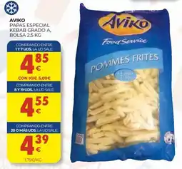 CashDiplo Aviko papas especial kebab grado a oferta