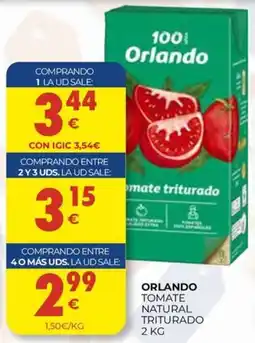 CashDiplo Orlando tomate natural triturado oferta
