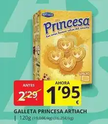 Supermercados MAS Artiach - galleta princesa oferta