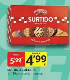Supermercados MAS Cuétara - surtido oferta