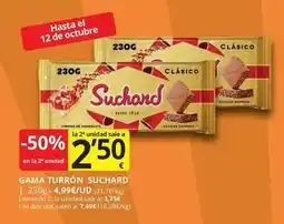 Supermercados MAS Suchard - gama turrón oferta