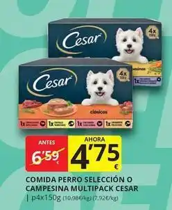 Supermercados MAS Cesar - comida perro seleccion o campesina multipack oferta