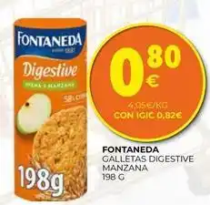 CashDiplo Fontaneda - galletas digestive manzana oferta