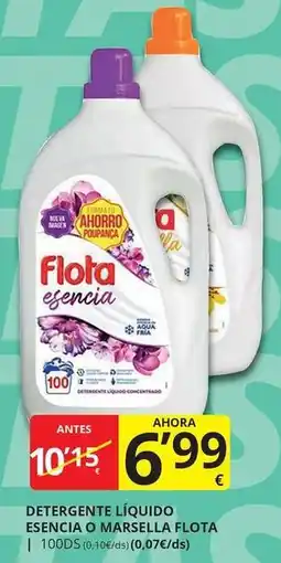 Supermercados MAS Flota - detergente líquido esencia o marsella oferta