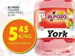 CashDiplo El pozo - fiambre york pieza oferta